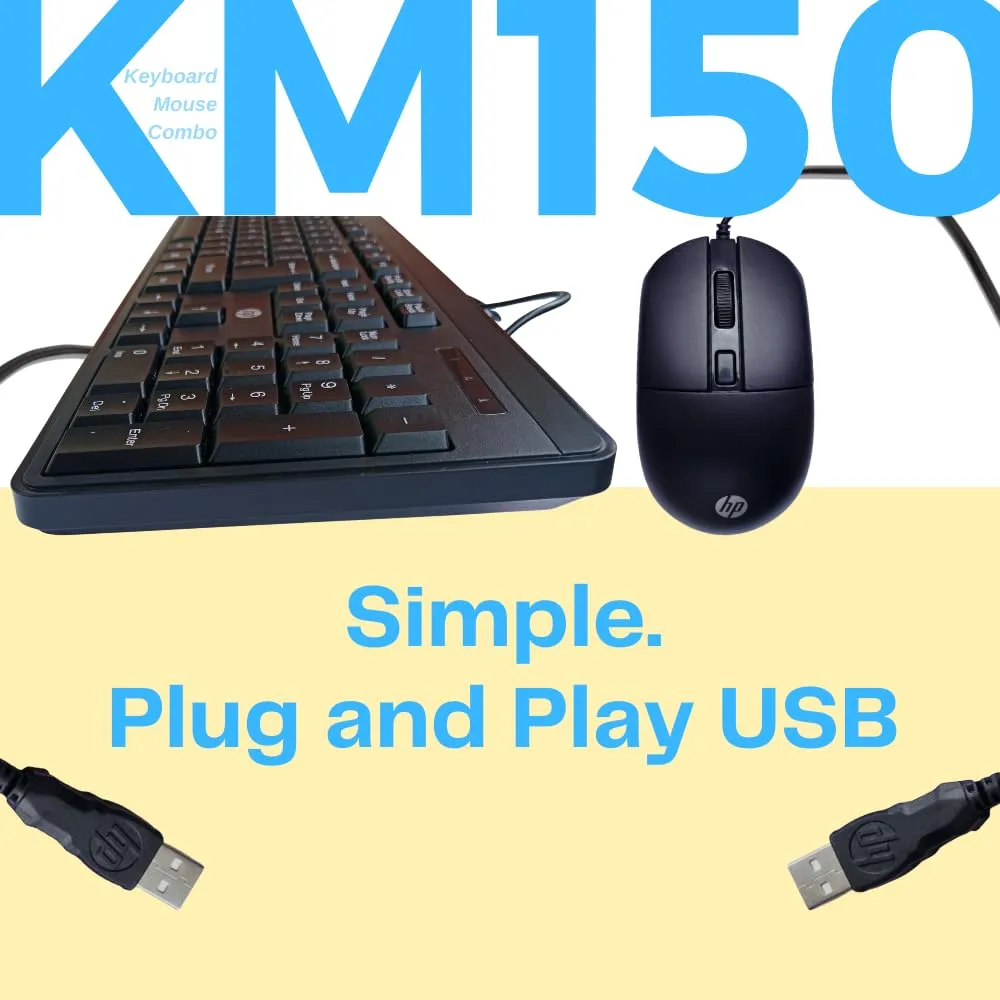 HP USB Keyboard Mouse Combo KM150 view 6